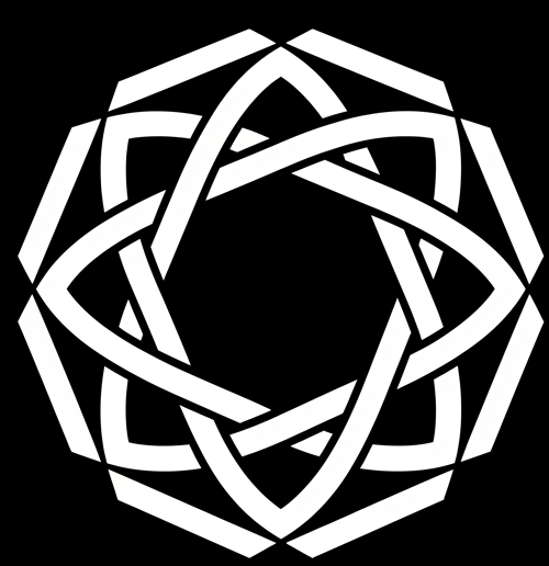 one more time precision white big symbol on black background